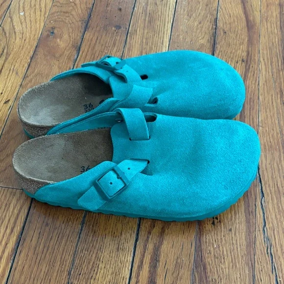 Birkenstock Green Women's Boston Clog, size 36 EU / women’s 5.5-6 US - Picture 4 of 4